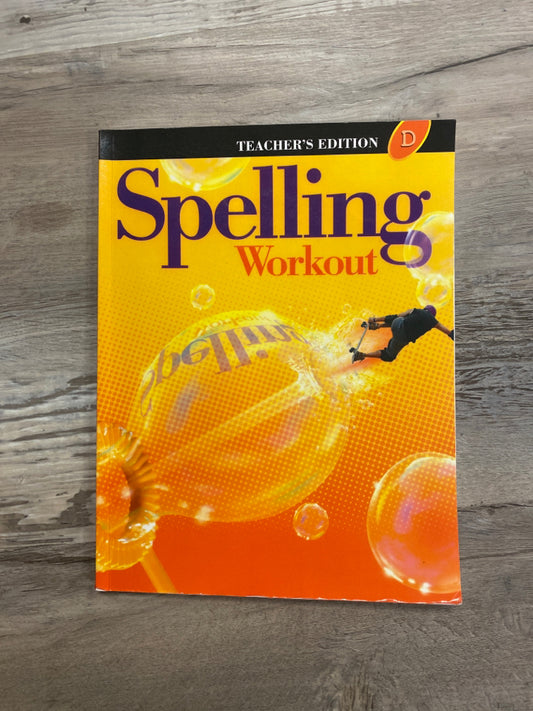 Spelling Workout D, Teacher's Edition