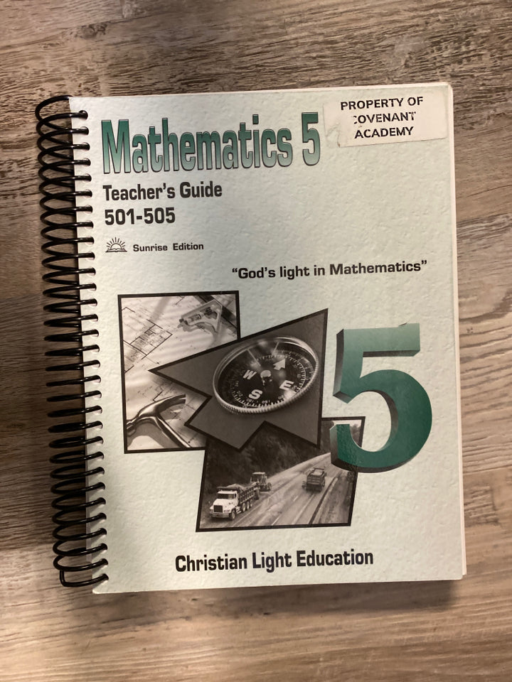 CLE Mathematics 5 Teacher's Guide 501-505