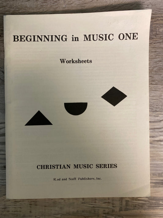 CLE Beginning in Music One Worksheets
