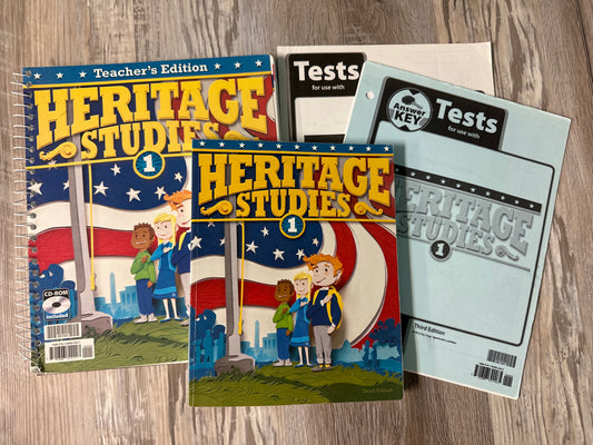 BJU Heritage Studies 1 set, 3rd Ed.