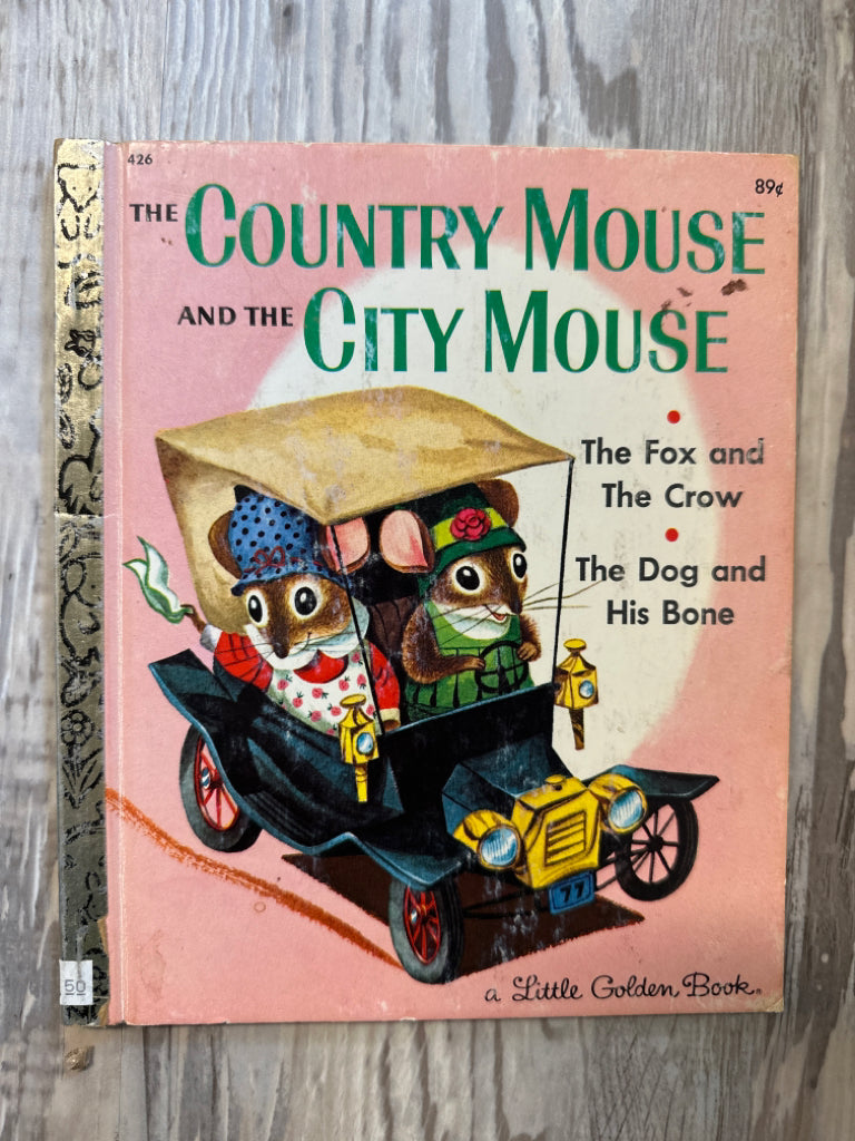 Golden Book:Country Mouse and the City Mouse