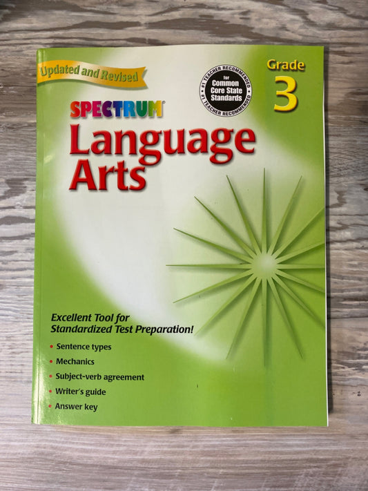 Spectrum Language Arts Grade 3 Workbook