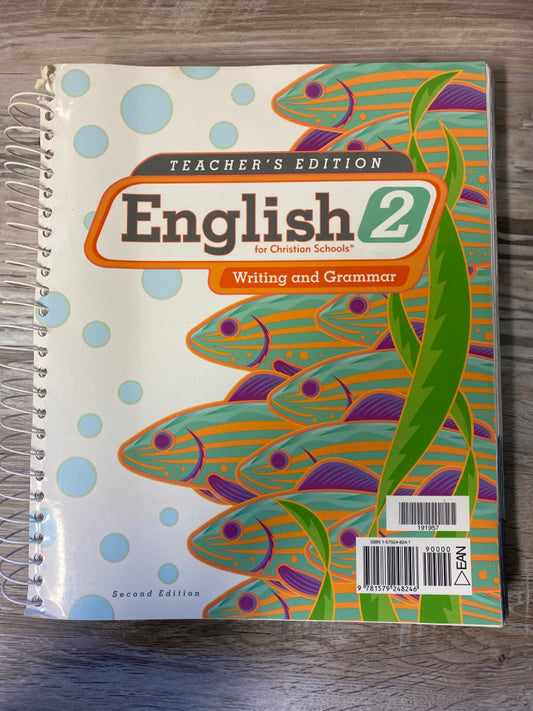 BJU English 2 Teacher's Edition with CD-ROM, Second Edition