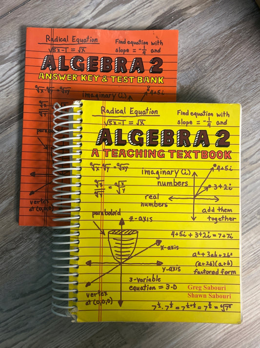 Teaching Textbooks Algebra 2 set 1st Ed.