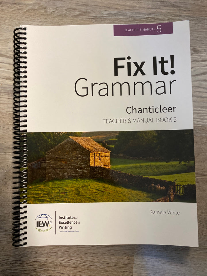 Fix It! Grammar Teacher's Manual Book 5