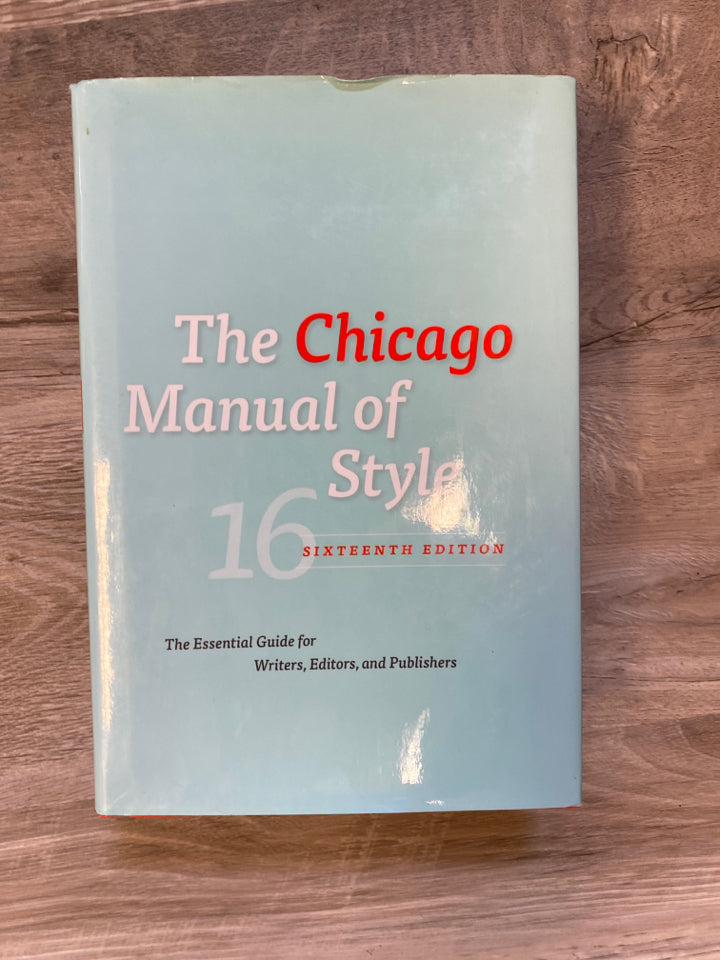 The Chicago Manual Of Style 16th Ed.