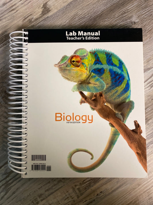 BJU Biology Lab Manual Teacher's Edition Fifth Edition