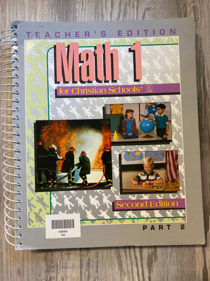 Math 1  For Christian Schools Teacher's Edition; Second Edition