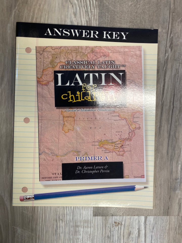 Latin For Children Primer A Answer Key