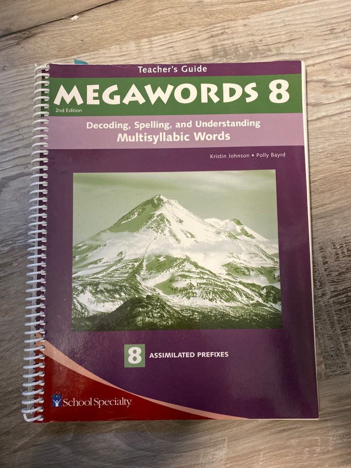 Mega Words 8 Teacher's Guide