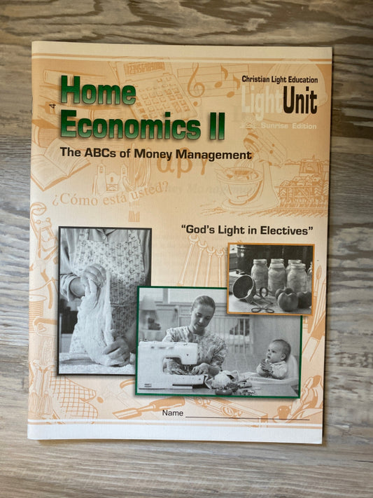 CLE Home Economics II Unit 4