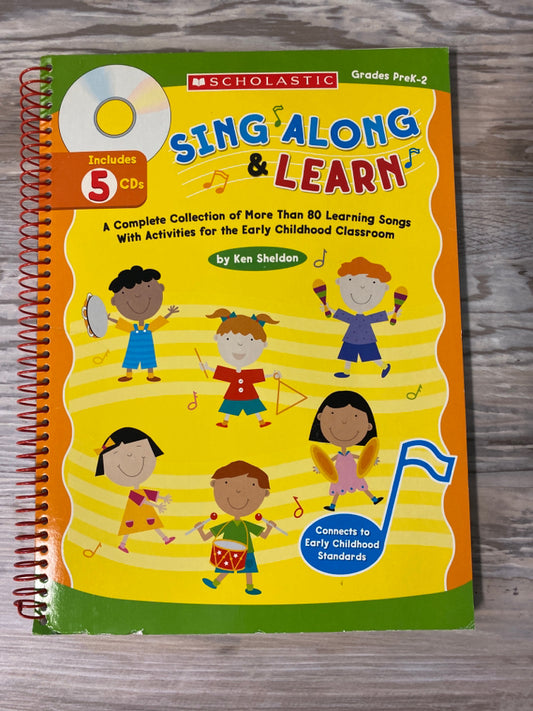 Sing Along & Learn Workbook and 5 CD's