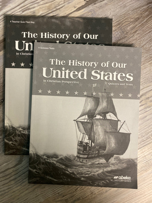 Abeka The History of Our United States Quiz set 4th Ed.