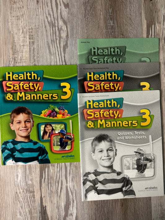 Abeka Health, Safety, & Manners 3  Set