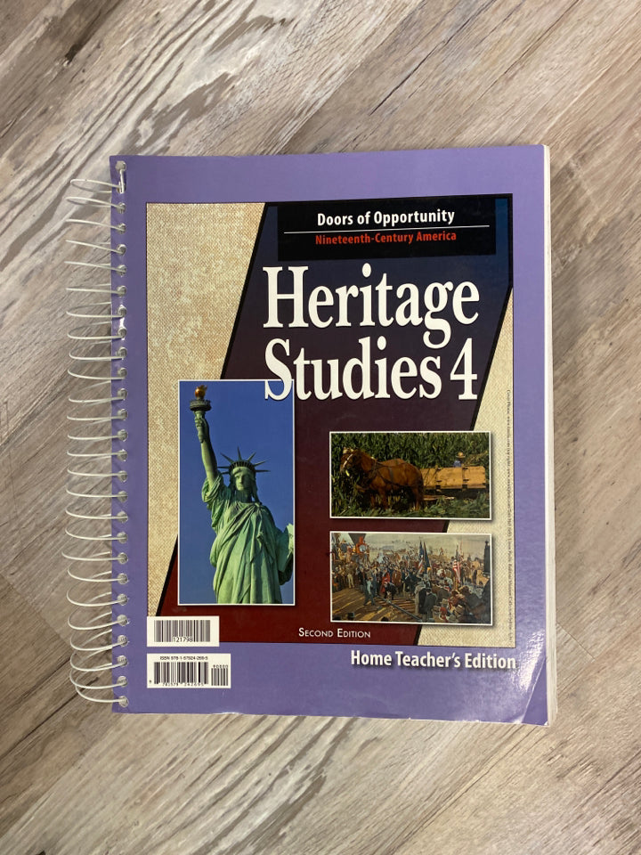 BJU Press Heritage Studies 4 Teacher's Edition 2nd Edition