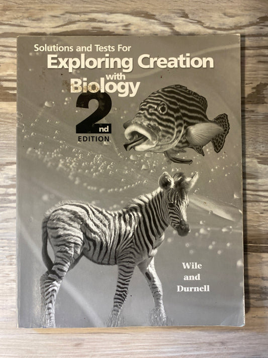 Apologia Solutions and Tests for Exploring Creation with Biology 2nd