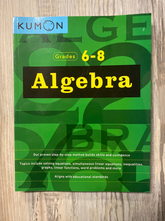 Kumon Algebra Grade 6-8