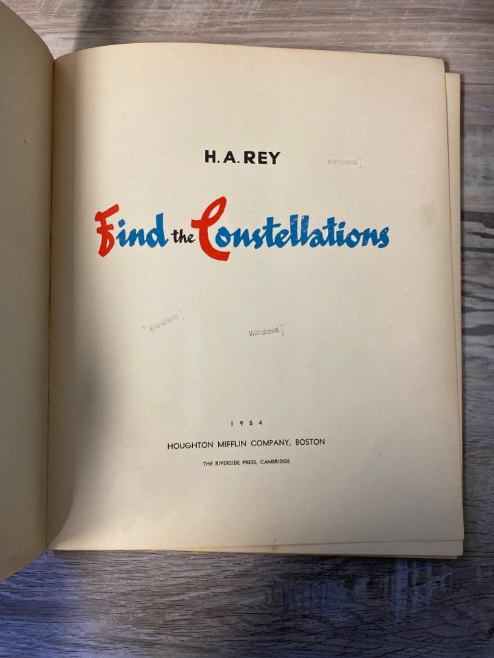 Find the Costellations by H.A. Rey